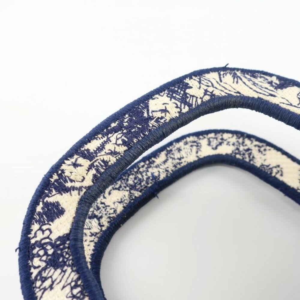 Dior Book Tote Mini Toile de Jouy Navy White Canvas Handbag - Picture 8 of 10